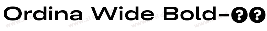 Ordina Wide Bold字体转换